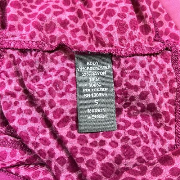 Fluent Life Essentials Cheetah print asymmetrical hem shift dress, size small - Picture 7 of 8